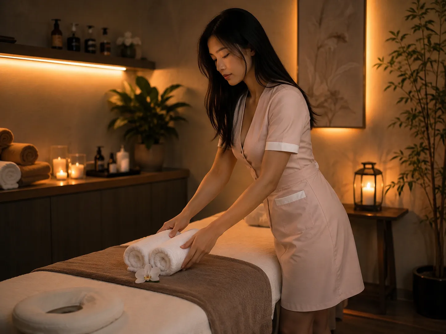Comfortable massage room