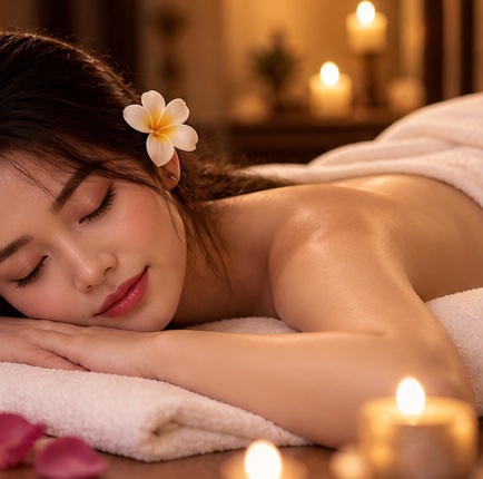 Relaxing body massage experience